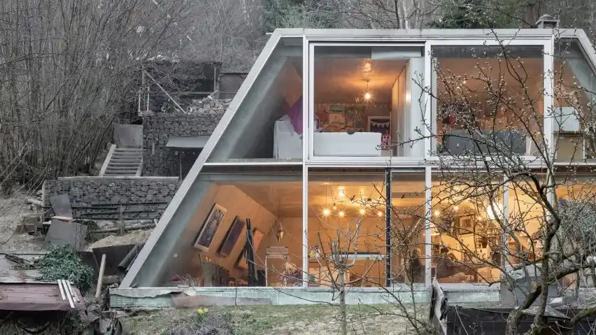 پلان خانه ذوزنقه