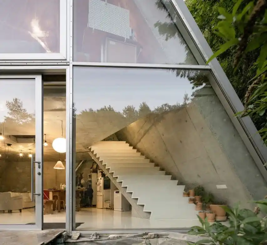 پلان خانه ذوزنقه