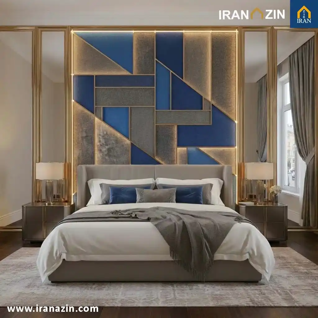 اتاق خواب لاکچری با وول پنل آکوستیک