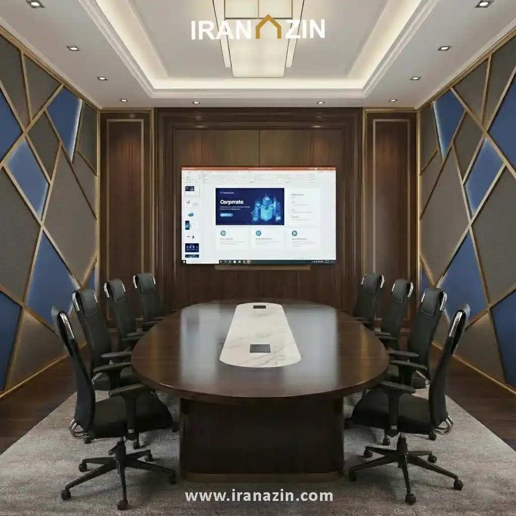 اتاق کنفرانس لاکچری با وول پنل آکوستیک
