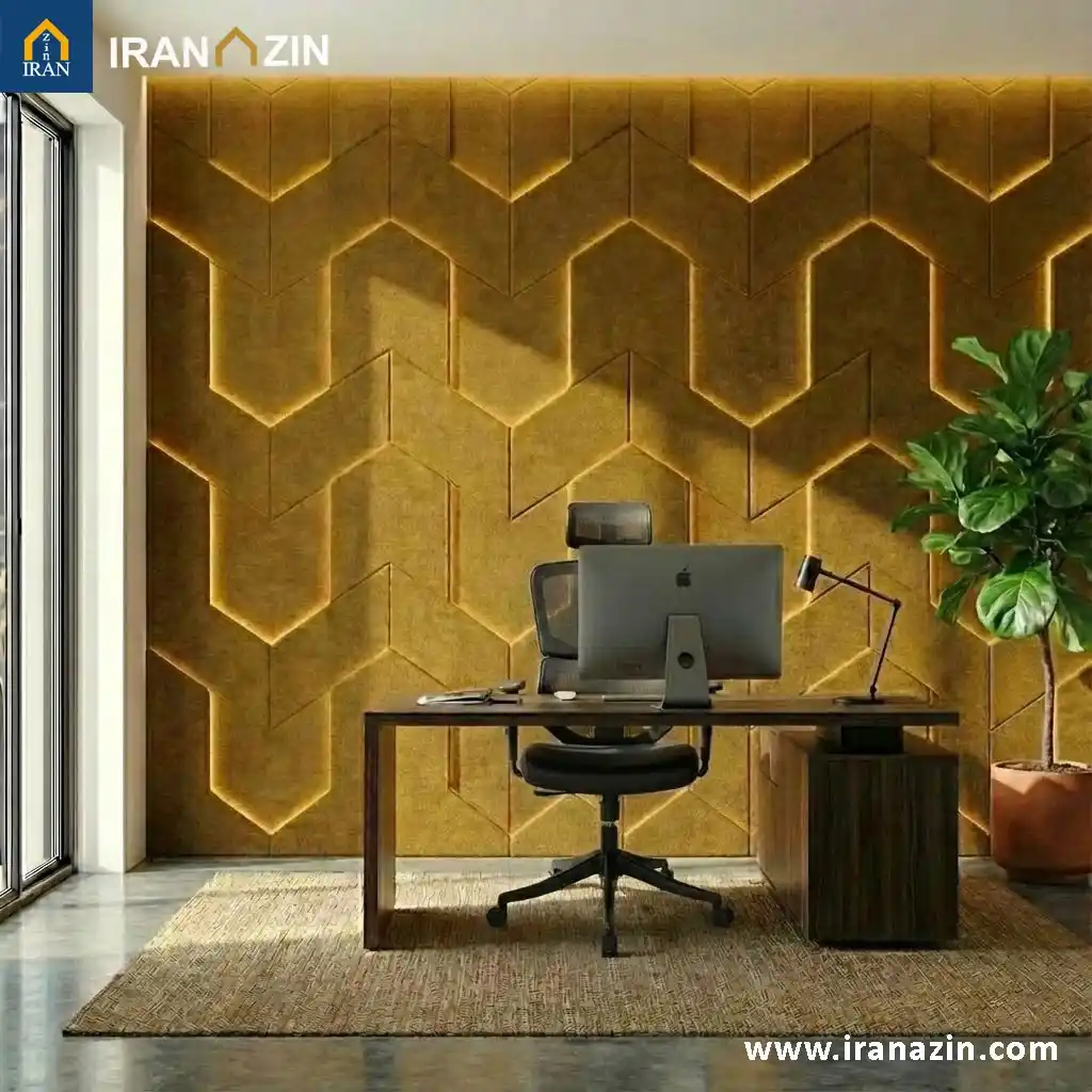 دفتر کار با وول پنل آکوستیک
