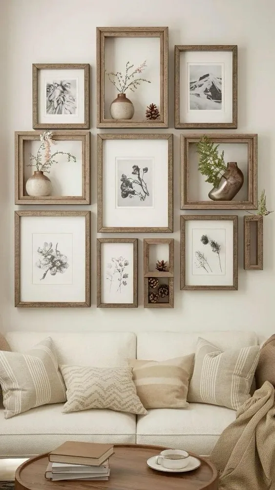 هنر و طبیعت در کنار هم روی دیوار