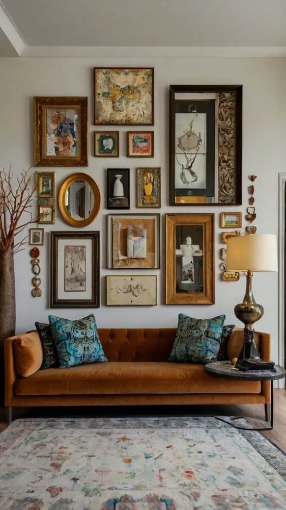 تلفیق هنر مدرن و کلاسیک در دیوار گالری