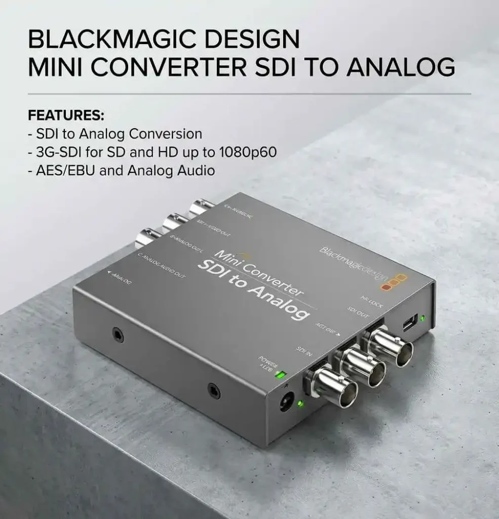 مشخصات فنی مبدل بلک مجیک sdi to analog