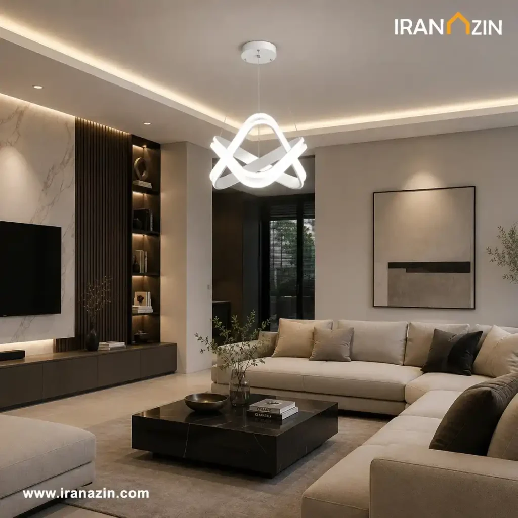 لوستر ایران آذین با قابلیت تنظیم نور